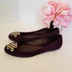 SOLD ❤️ DVF purple suede flats shoes